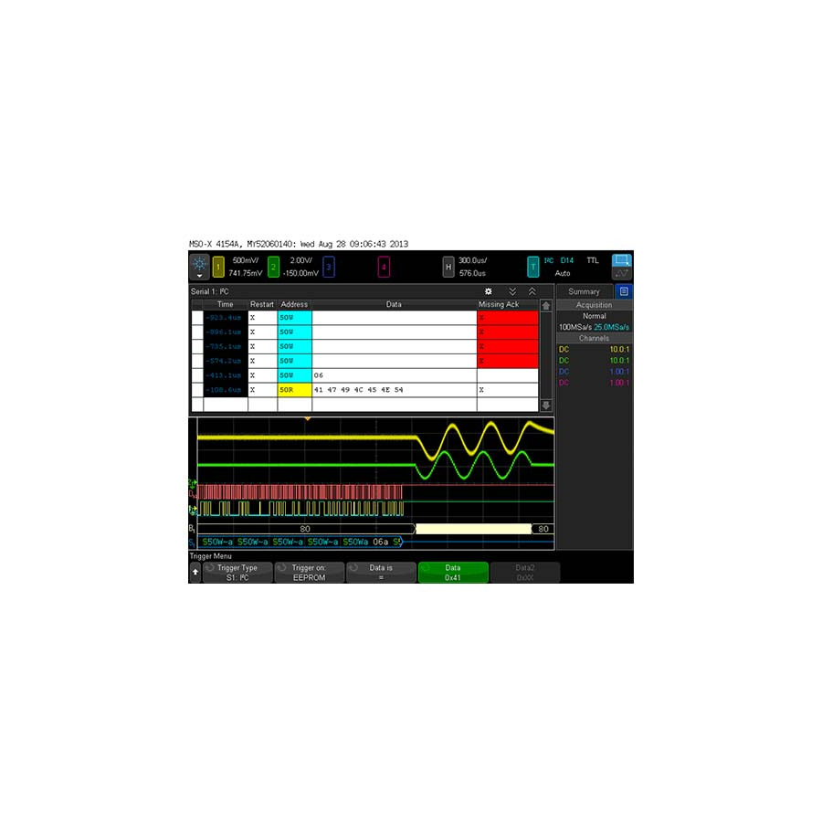 Keysight P9240GENB/R-B5M-001-A/R-B6M-001-L InfiniiVision Embedded Analysis SW, P924xA Oscilloscopes